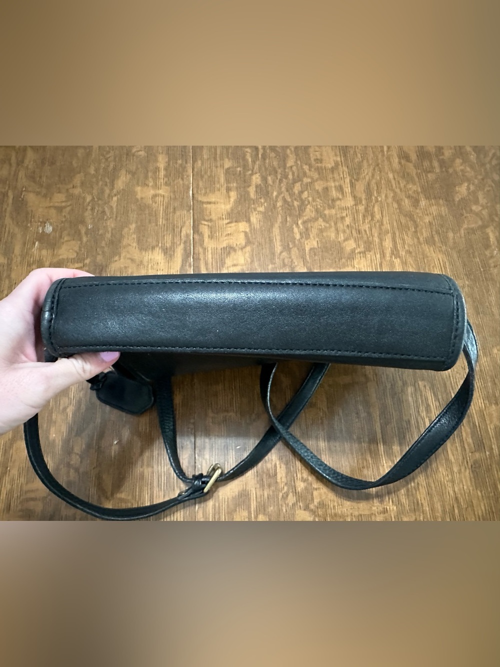 Vintage Liz Claiborne Black Leather Blazer Bag - Picture 8 of 11